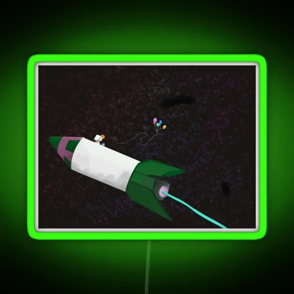 Space Fishin RGB Neon Sign