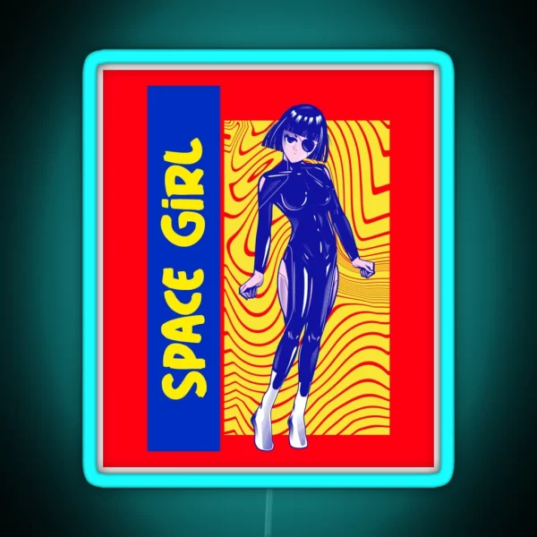 Space Girl RGB Neon Sign