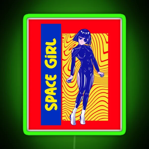 Space Girl RGB Neon Sign