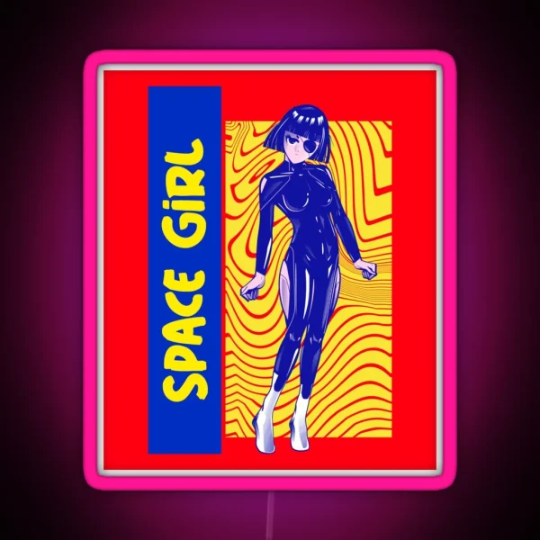 Space Girl RGB Neon Sign