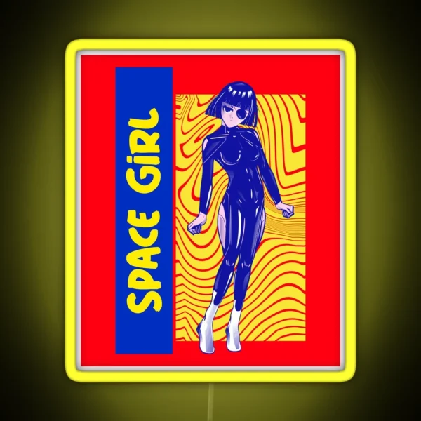 Space Girl RGB Neon Sign