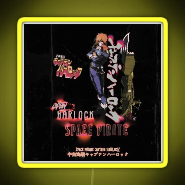 Space Pirate Captain Harlock Albator RGB Neon Sign