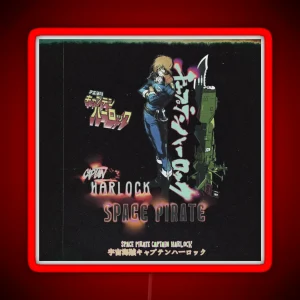 Space Pirate Captain Harlock Albator RGB Neon Sign