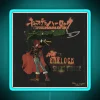 Space pirate Captain Harlock Albator neon sign artwork in RGB color scheme.