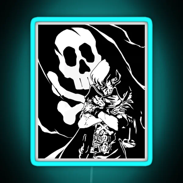 Space Pirate Captain Harlock RGB Neon Sign