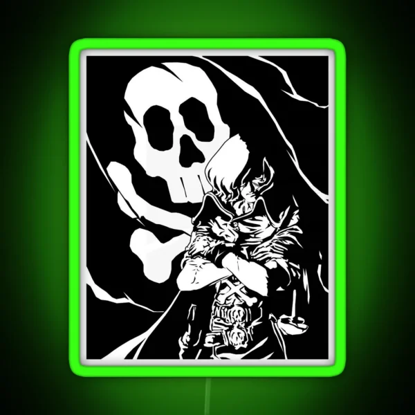Space Pirate Captain Harlock RGB Neon Sign