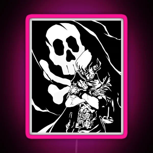 Space Pirate Captain Harlock RGB Neon Sign