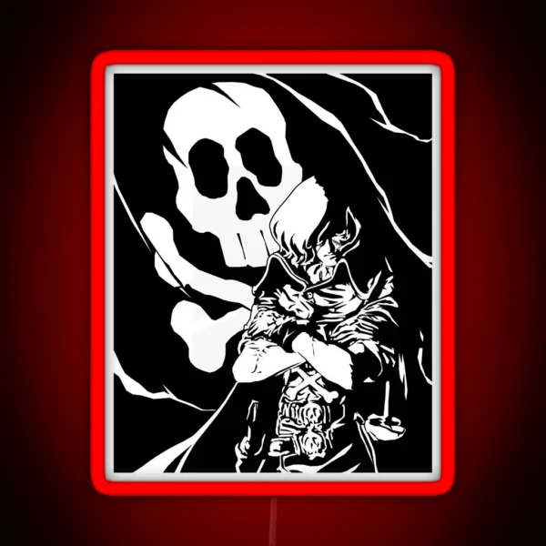 Space Pirate Captain Harlock RGB Neon Sign
