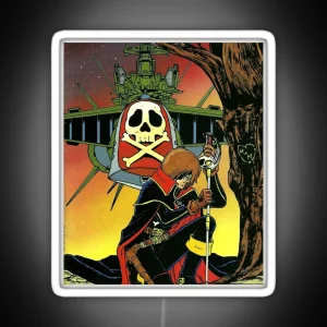 Space Pirate Captain Harlock RGB Neon Sign
