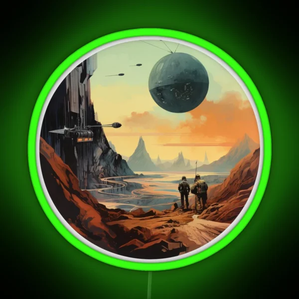 SPACE WORLD 2 RGB Neon Sign