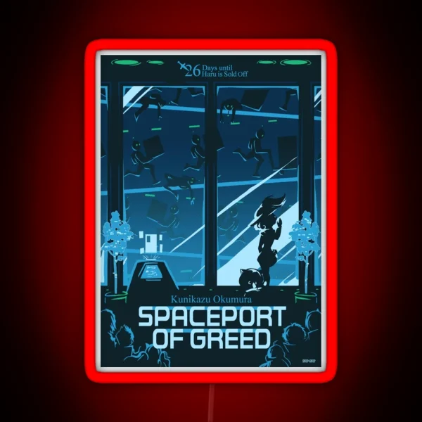 Spaceport Of Greed RGB Neon Sign