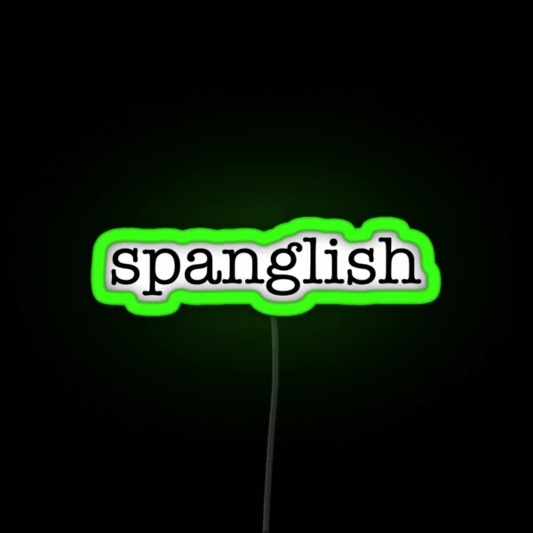 Spanglish Speaker RGB Neon Sign