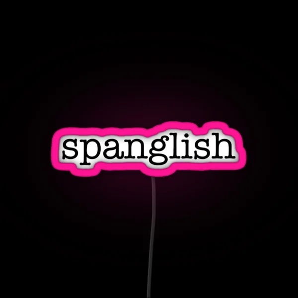 Spanglish Speaker RGB Neon Sign
