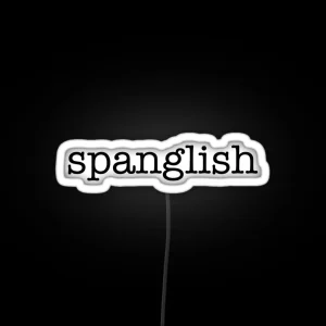 Spanglish Speaker RGB Neon Sign