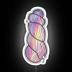 Sparkle Yarn Rainbow Lightning Storm RGB Neon Sign