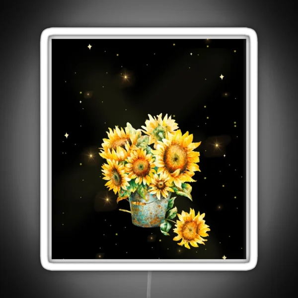 Sparkling Sunflower To My Daughter RGB Neon Sign