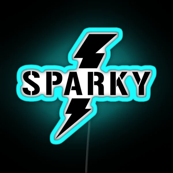 Sparky Electrician Lightening Bolt RGB Neon Sign