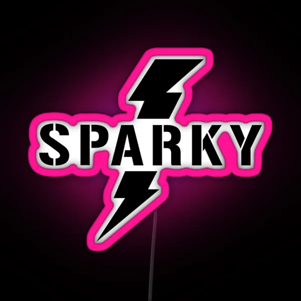 Sparky Electrician Lightening Bolt RGB Neon Sign