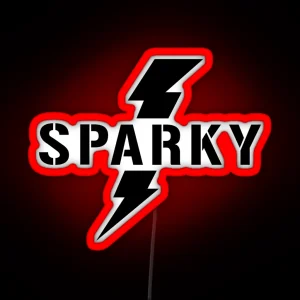 Sparky Electrician Lightening Bolt RGB Neon Sign