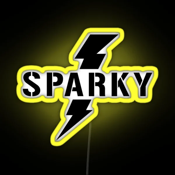 Sparky Electrician Lightening Bolt RGB Neon Sign