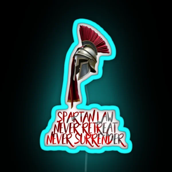 Spartan Law RGB Neon Sign