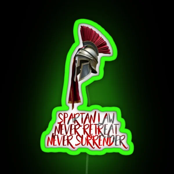 Spartan Law RGB Neon Sign
