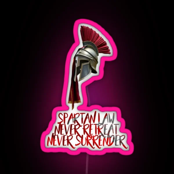 Spartan Law RGB Neon Sign