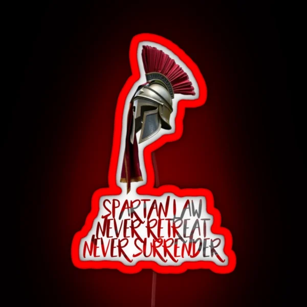 Spartan Law RGB Neon Sign