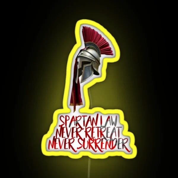 Spartan Law RGB Neon Sign