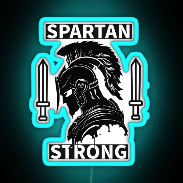 Spartan Strong Unbeatable Mindset RGB Neon Sign