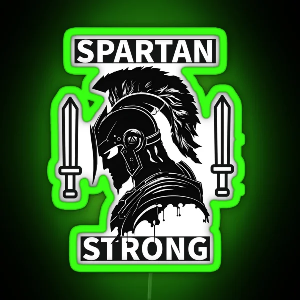 Spartan Strong Unbeatable Mindset RGB Neon Sign