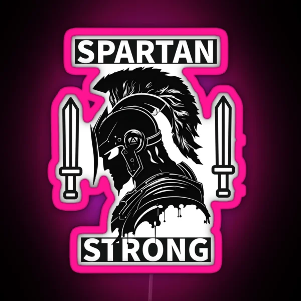 Spartan Strong Unbeatable Mindset RGB Neon Sign