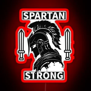 Spartan Strong Unbeatable Mindset RGB Neon Sign