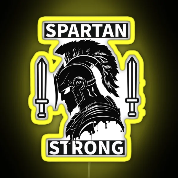 Spartan Strong Unbeatable Mindset RGB Neon Sign