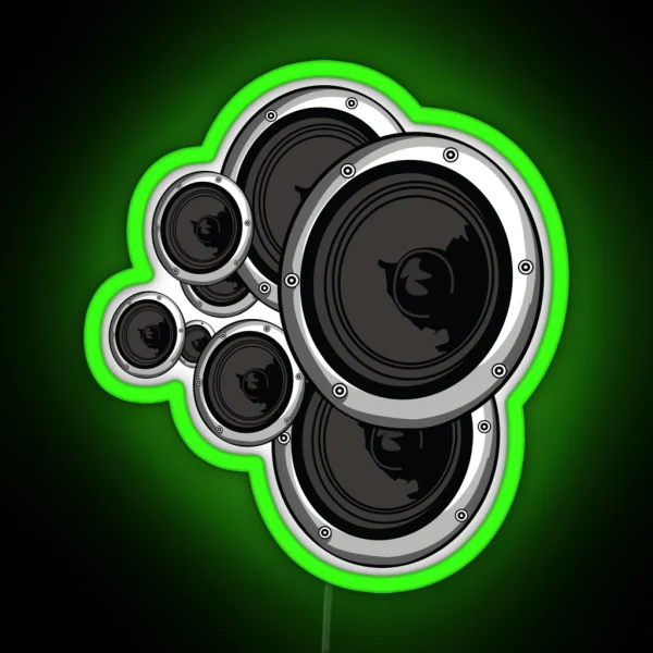 Speaker Wall RGB Neon Sign