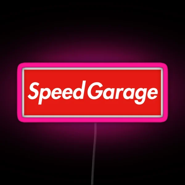 Speed Garage UK Garage RGB Neon Sign