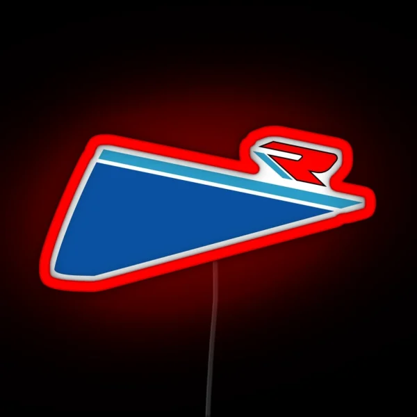 Speed R Blue White RGB Neon Sign