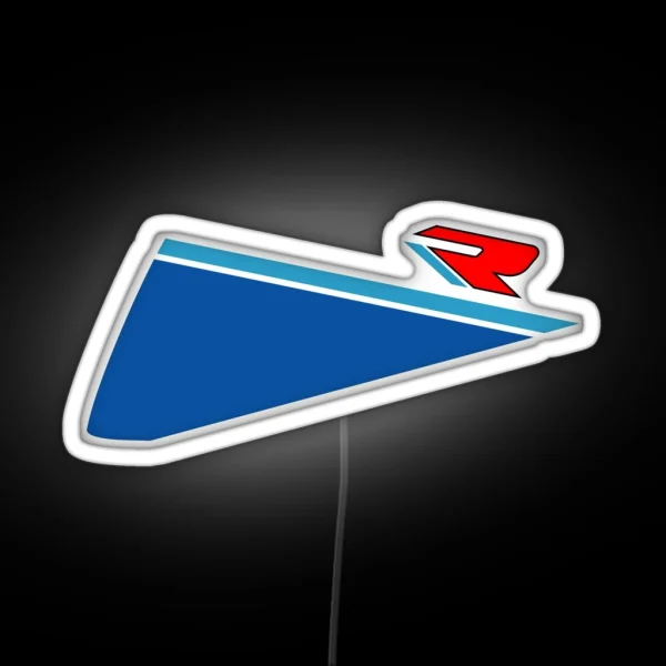 Speed R Blue White RGB Neon Sign
