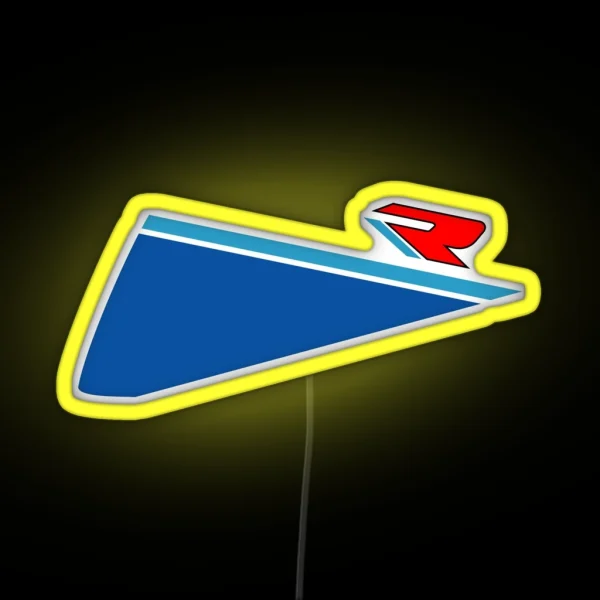 Speed R Blue White RGB Neon Sign