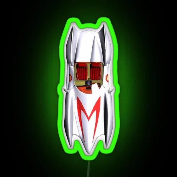 Speed Racer Mach 5 Car Top Vintage Retro Clean RGB Neon Sign