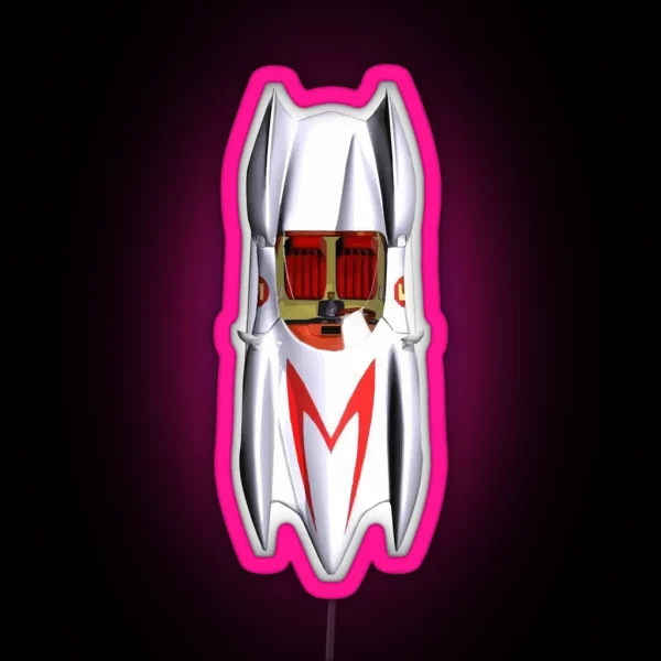 Speed Racer Mach 5 Car Top Vintage Retro Clean RGB Neon Sign