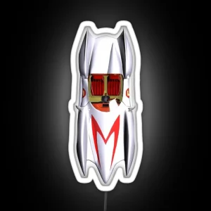 Speed Racer Mach 5 Car Top Vintage Retro Clean RGB Neon Sign