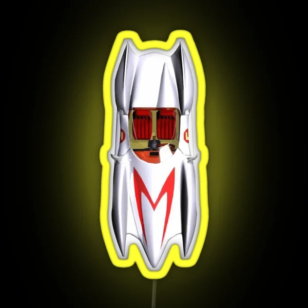 Speed Racer Mach 5 Car Top Vintage Retro Clean RGB Neon Sign