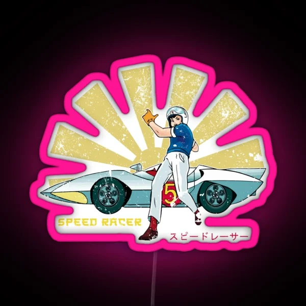 Speed Racer Retro Japanese RGB Neon Sign