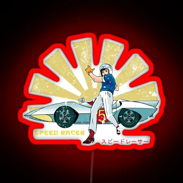 Speed Racer Retro Japanese RGB Neon Sign