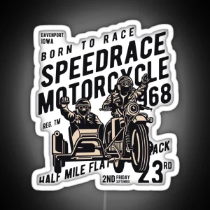 Speedrace Motorcycle Awesome Motorcycle Lover Gift RGB Neon Sign