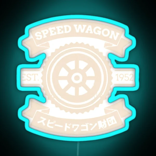 Speedwagon Foundation Logo RGB Neon Sign