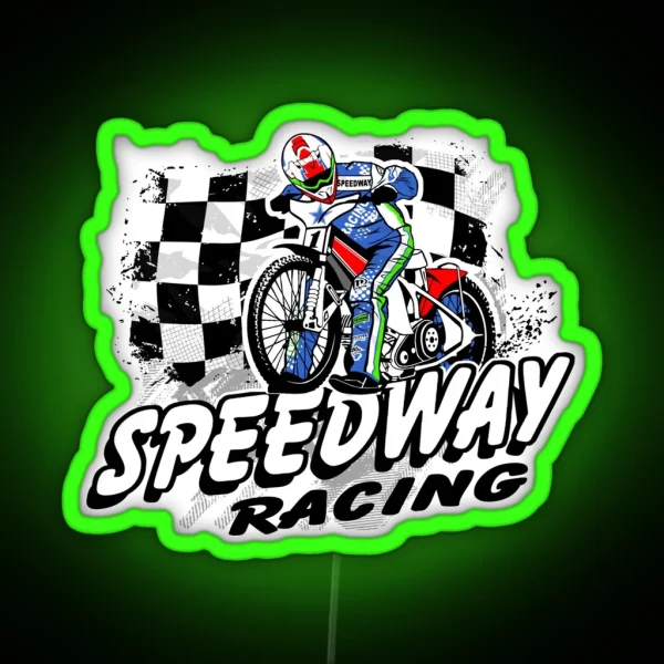 Speedway Racing RGB Neon Sign