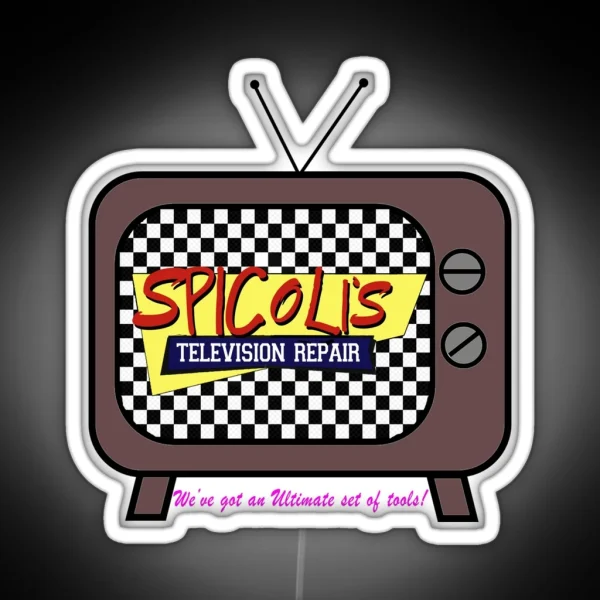 Spicoli Television Repair RGB Neon Sign