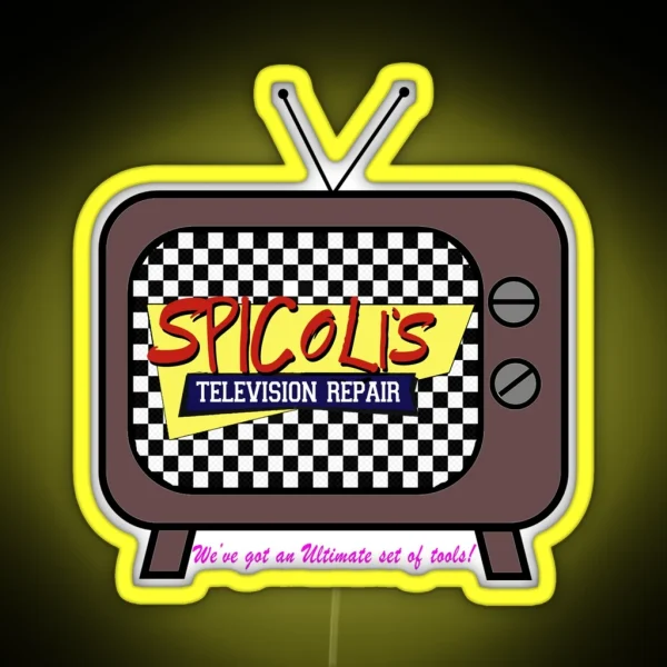 Spicoli Television Repair RGB Neon Sign